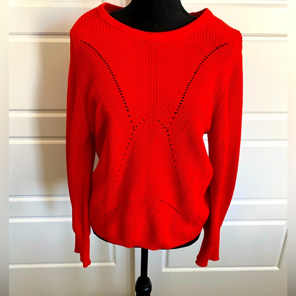 Like NEW beautiful & bright Orange sweater